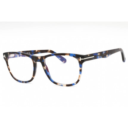Tom Ford Unisex Eyeglasses - Shiny Blue Rectangular Full Rim Frame | FT5662-B 055 ,