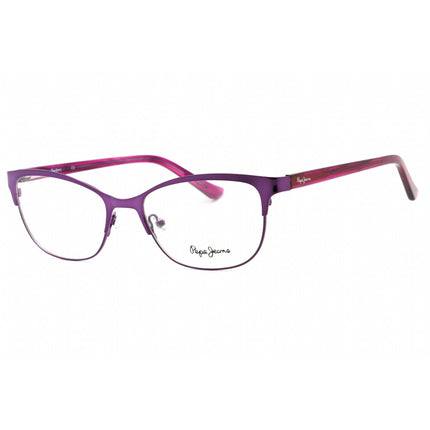 Pepe Jeans Women's Eyeglasses - Purple Metal Cat Eye Frame Clear Demo Lens | PJ1389 C3 ,
