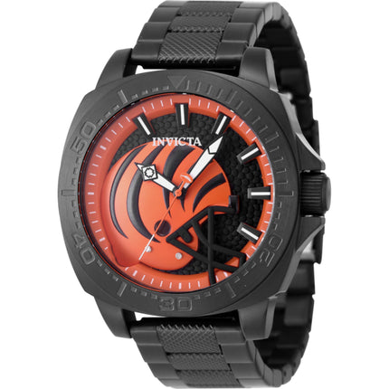 Invicta Men's Watch - NFL Cincinnati Bengals Black and Orange Dial Bracelet | 47894 ,