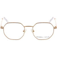 Kendall + Kylie Women's Eyeglasses - Shiny Rose Gold Metal Frame | KKO196 DEZI 780 ,