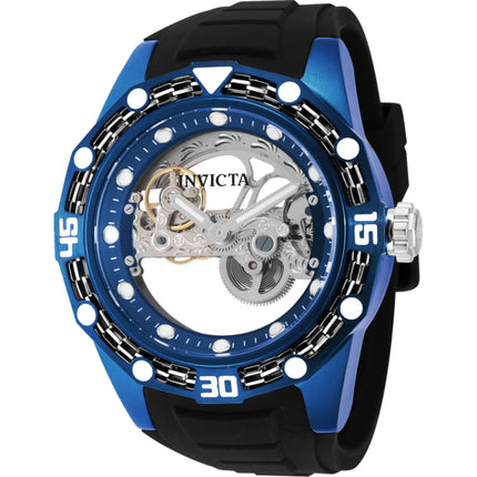 Invicta Men's Watch - Bolt Automatic Blue and Silver Ghost Bridge Dial Strap | 44024 ,