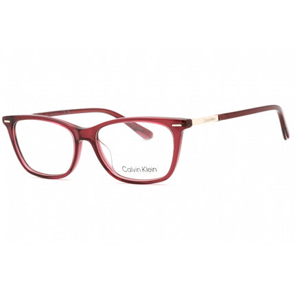 Calvin Klein Women's Eyeglasses - Burgundy Rectangular Full Rim Frame | CK22506 605 ,