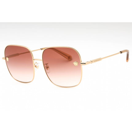 Versace Women's Sunglasses - Gold Square Frame Pink Gradient Lens | 0VE2246D 100213 ,