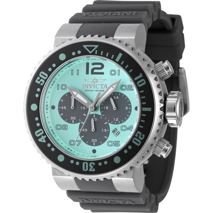 Invicta Men's Watch - Pro Diver Chronograph Turquoise and Grey Dial Strap | 47196 ,