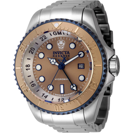 Invicta Men's Watch - Reserve Hydromax Quartz Khaki Dial Steel Bracelet | 45476 ,