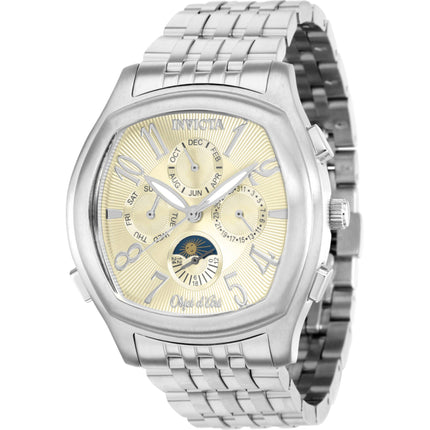 Invicta Men's Watch - Objet D Art Automatic Champagne Dial Silver Bracelet | 37656 ,