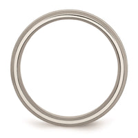 Titanium Grooved 6mm Brushed and Polished Band | TB190 ,