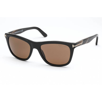 Tom Ford Men's Sunglasses - Shiny Black Plastic Rectangular Full Rim | FT0500 01H ,