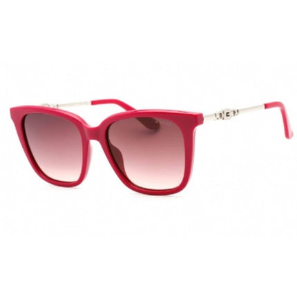 Guess Women's Sunglasses - Shiny Fuchsia Plastic Square Full Rim Frame | GU7886 75T ,