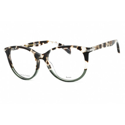Rag And Bone Women's Eyeglasses - Havana Gray Plastic Cat Eye Frame | RNB 3032 AB8 00 ,