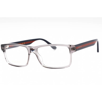Gucci Men's Eyeglasses - Grey-Blue-Transparent Acetate Full Rim Frame | GG0752O 003 ,
