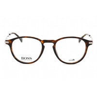 Hugo Boss Men's Eyeglasses - Dark Havana Round Full Rim Plastic Frame | Boss 1093 086 ,