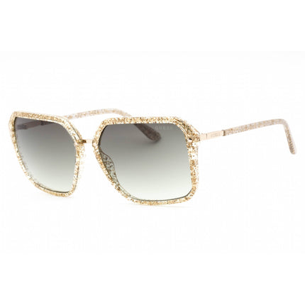 Guess Women's Sunglasses - Glitter Gold Butterfly Plastic Full Rim Frame | GU7888 27P ,
