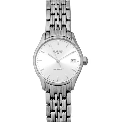 Longines Women's Watch - Lyre Silver Tone Dial Stainless Steel Bracelet | L43604726 ,
