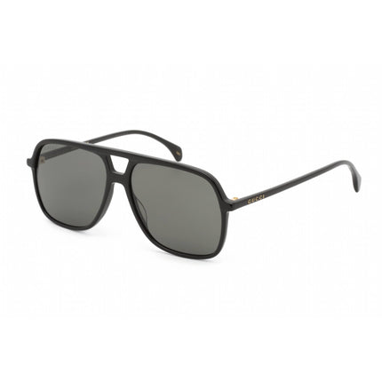 Gucci Unisex Sunglasses - Black Acetate Pilot Full Rim Frame Grey Lens | GG0545S 001 ,