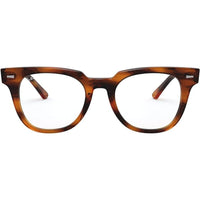 Ray Ban Unisex Eyeglasses - Striped Red Plastic Square Frame | RAY BAN 0RX5377F 2144 ,