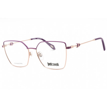 Just Cavalli Women's Eyeglasses - Shiny Red Gold Metal Butterfly Frame | VJC013 0E59 ,