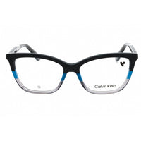 Calvin Klein Women's Eyeglasses - Black/Blue/Grey Cat Eye Full Rim Frame | CK23545 007 ,