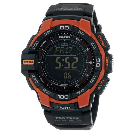 Casio Men's Tough Solar Digital Black Dial Resin Strap Chrono Watch | PRG270-4 ,