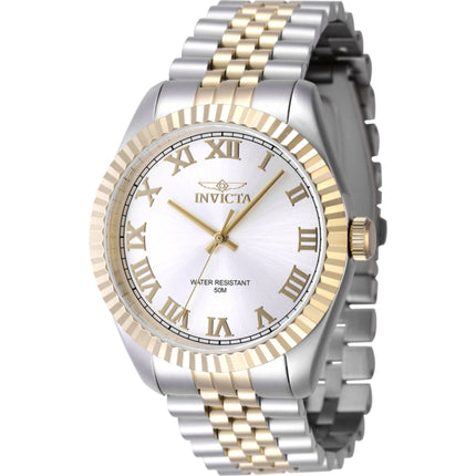 Invicta Men's Watch - Specialty Silver Dial Two Tone Steel Bracelet Quartz | 47402 ,