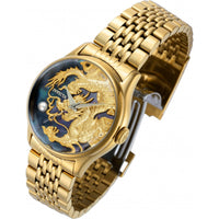 Invicta Women's Watch Vintage Automatic Gold and Black MOP Dial Steel Bracelet 39861 ,