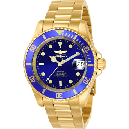 Invicta Men's Watch - Pro Diver Automatic Blue Dial Yellow Gold Bracelet | 8930OB ,