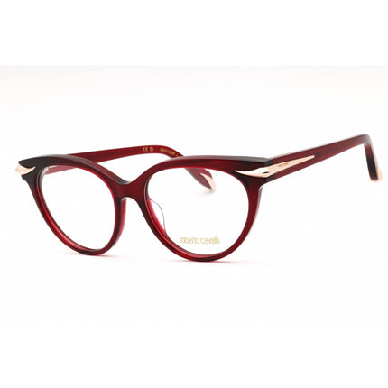 Roberto Cavalli Women's Eyeglasses - Transparent Dark Bordeaux Full Rim | VRC018M 0954 ,