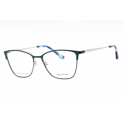 Liz Claiborne Women's Eyeglasses - Matte Teal Metal Cat Eye Frame | L 678 0PYW 00 ,
