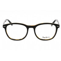 Pepe Jeans Unisex Eyeglasses - Black/Tortoise Plastic Oval Full Rim Frame | PJ3282 C1 ,