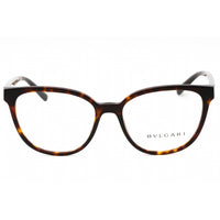 Bvlgari Women's Eyeglasses - Havana Plastic Full Rim Cat Eye 55mm Frame | 0BV4219 504 ,