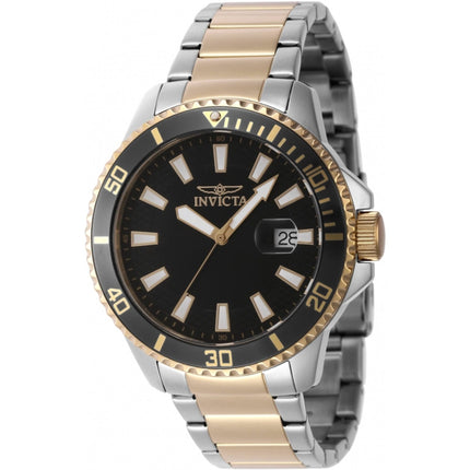 Invicta Men's Watch - Pro Diver Quartz Black/Gold Tone Bezel Two Tone Bracelet | 46141 ,