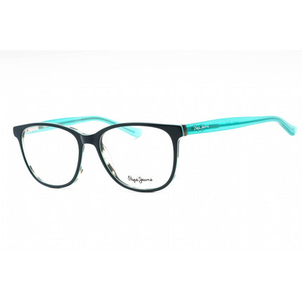 Pepe Jeans Women's Eyeglasses - Turquoise Plastic Oval Full Rim Frame | PJ3262 C4 ,