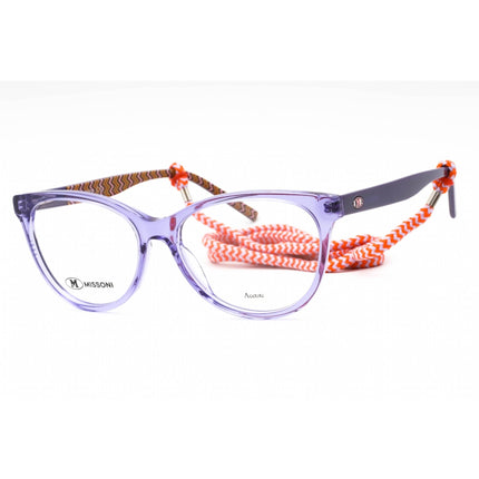 M Missoni Women's Eyeglasses - Violet Plastic Full Rim Cat Eye | MMI 0092 0B3V 00 ,