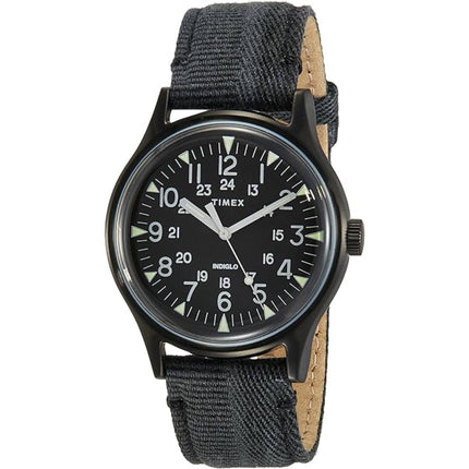 Timex Men's Watch - MK1 Quartz Black Stainless Steel Case Fabric Strap | TW2R68200 ,