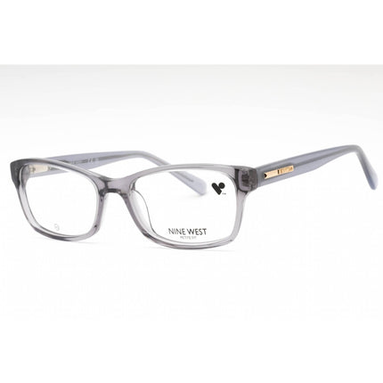 Nine West Women's Eyeglasses - Crystal Slate Plastic Rectangular Frame | NW5210 036 ,