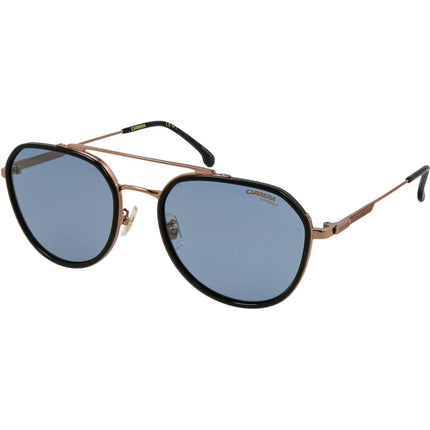Carrera Unisex Sunglasses - Black Gold Copper Metal Frame Blue Sp Lens | 1028/GS 26S ,