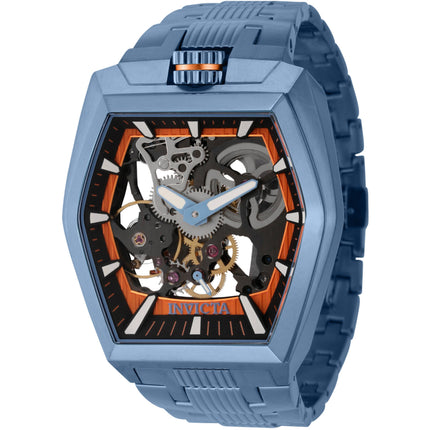 Invicta Men's Watch - Akula Mechanical Black and Orange Skeleton Dial | 44016 ,
