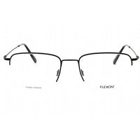 Flexon Men's Eyeglasses - Black Metal Rectangular Half Rim Frame | FLEXON H6041 001 ,