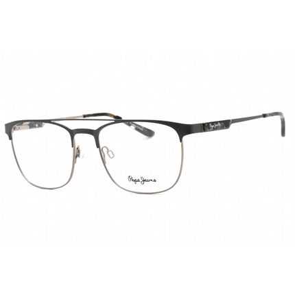 Pepe Jeans Men's Eyeglasses - Grey Metal Rectangular Frame Clear Demo Lens | PJ1302 C2 ,