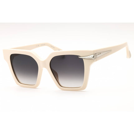 Roberto Cavalli Women's Sunglasses - Shiny Beige Acetate Square Frame | SRC002S 09X7 ,