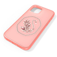 Swarovski Smartphone Case - Signum Swan Crystal iPhone 12/12 Pro, Pale Pink | 5625639 ,