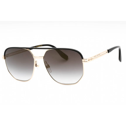 Marc Jacobs Unisex Sunglasses - Gold Black Aviator Full Rim Frame | MARC 469/S 0RHL FQ ,