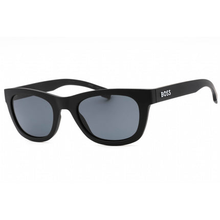 Hugo Boss Men's Sunglasses - Black White Oval Full Rim Frame | BOSS 1649/S 080S IR ,