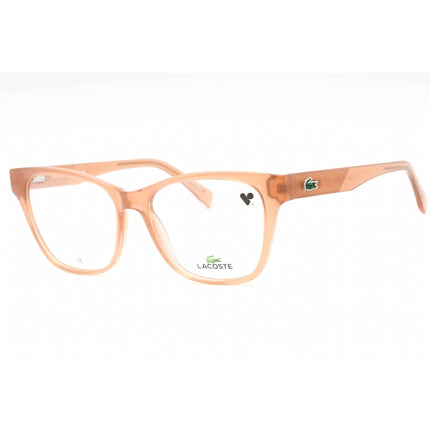 Lacoste Women's Eyeglasses - Nude Plastic Square Frame Clear Demo Lens | L2920 272 ,