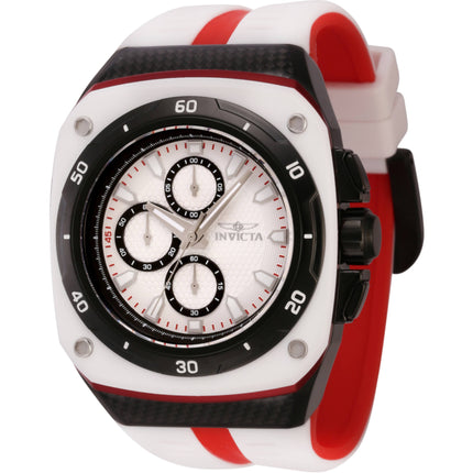Invicta Men's Watch - Speedway Quartz Chrono White and Red Silicone Strap | 46109 ,