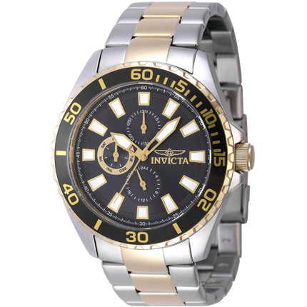 Invicta Men's Quartz Watch - Pro Diver Charcoal Dial Two Tone Bracelet | 47557 ,