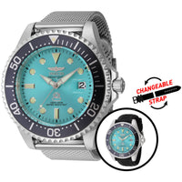 Invicta Men's Watch - Grand Diver Silver Tone Automatic Blue Dial Bracelet | 45804 ,