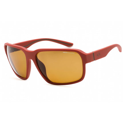 Armani Exchange Men's Sunglasses - Matte Red Square Plastic Frame | 0AX4131SU 816983 ,