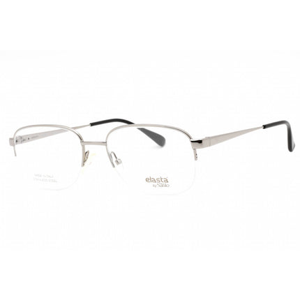 Elasta Men's Eyeglasses - Ruthenium Metal Rectangular Half Rim Frame | E 7238 06LB 00 ,