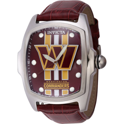 Invicta Men's Watch - NFL Washington Commanders Quartz Genuine Leather Strap | 45454 ,